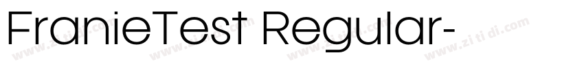 FranieTest Regular字体转换